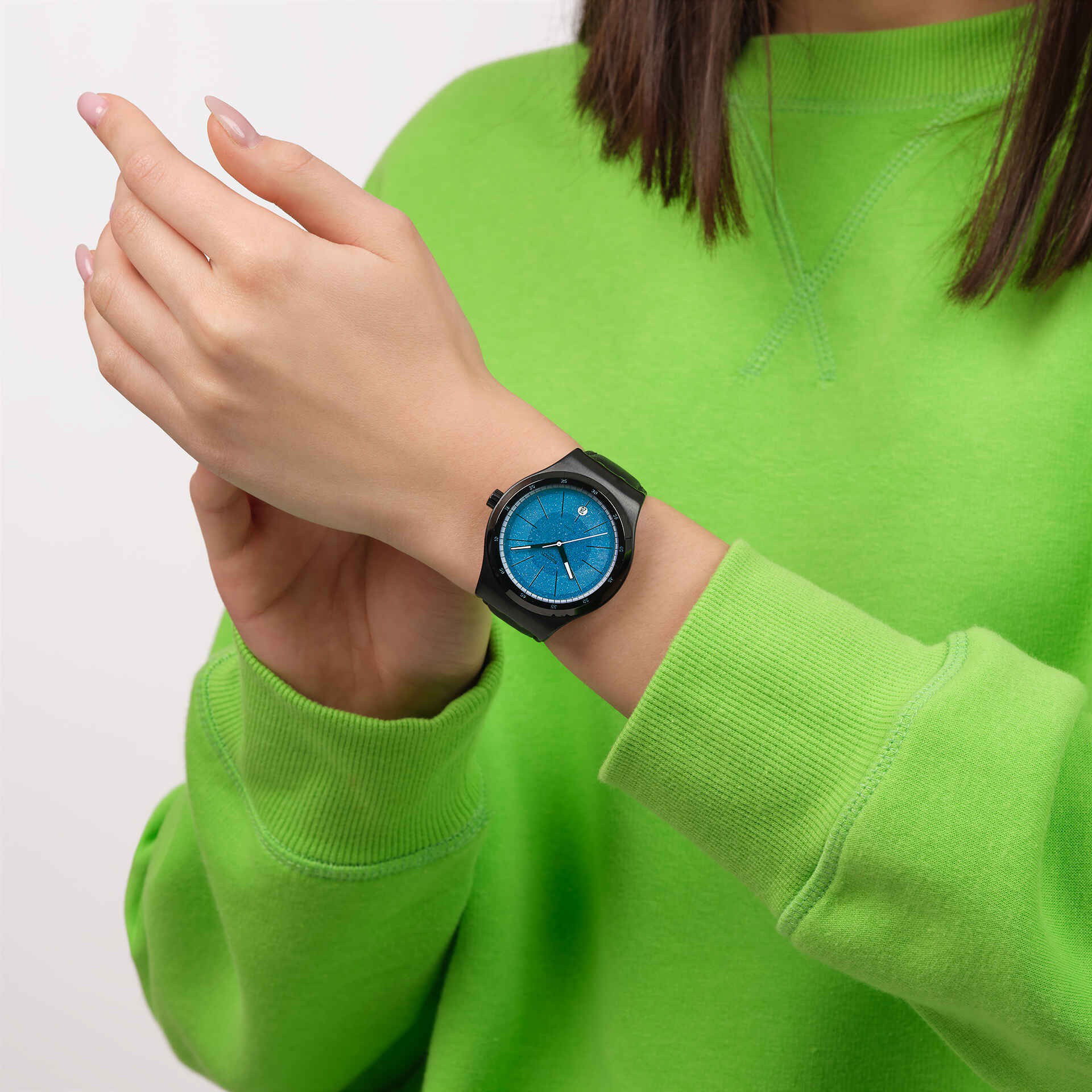 Swatch Yıb408 Blackcloak Mechanism Erkek Kol Saati