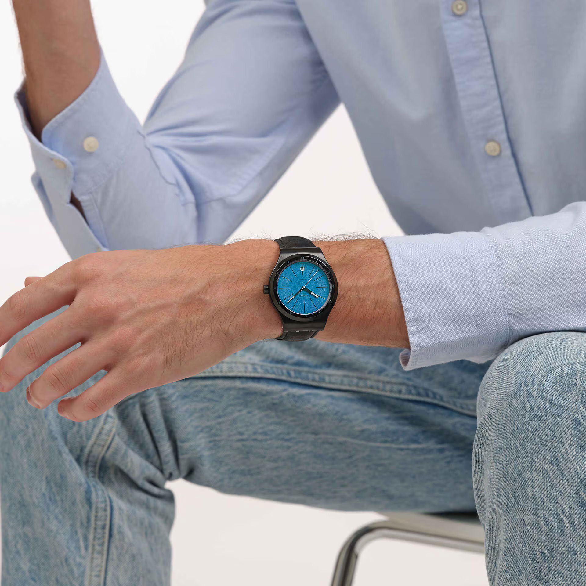 Swatch Yıb408 Blackcloak Mechanism Erkek Kol Saati