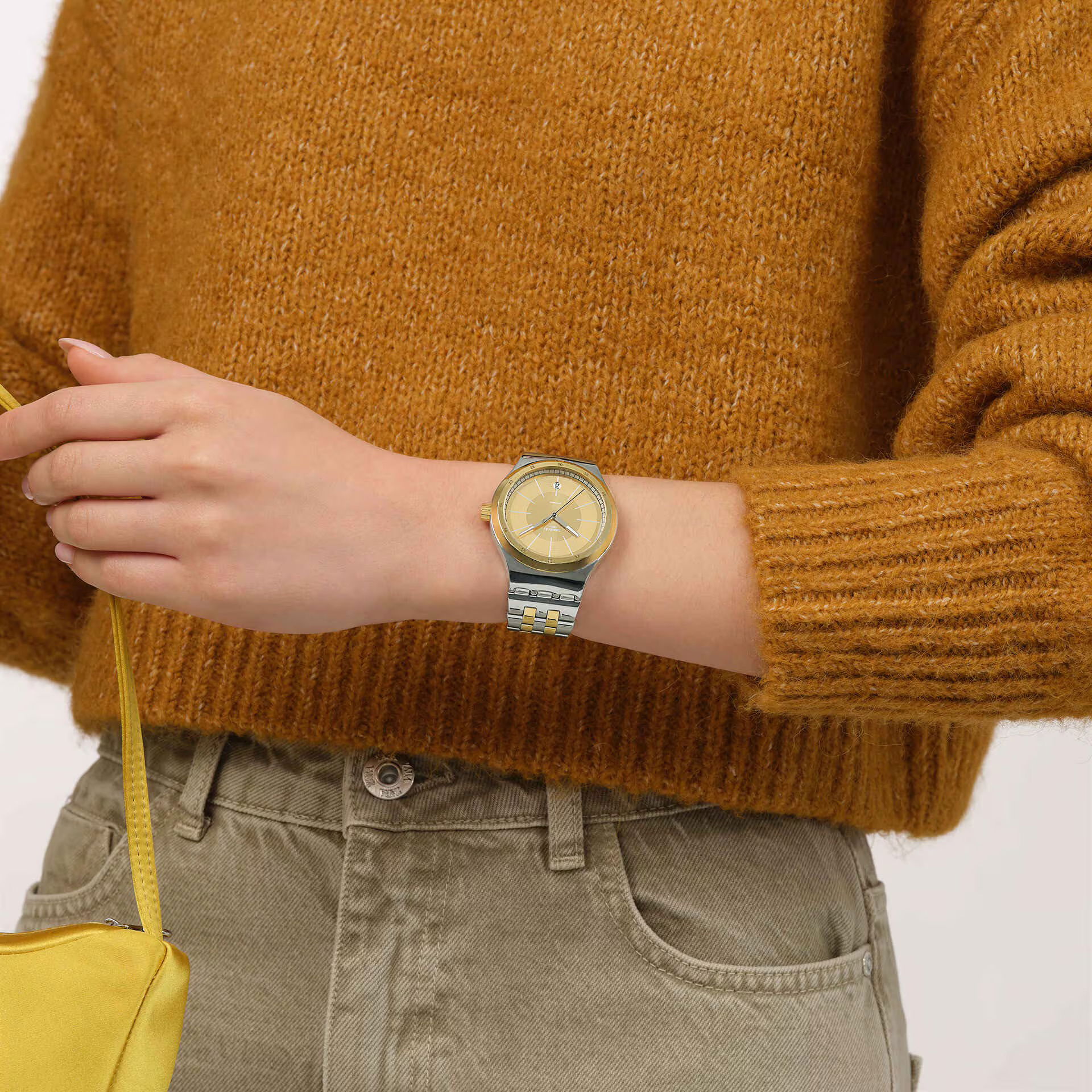 Swatch Yıs437g Goldcloak Mechanism Erkek Kol Saati