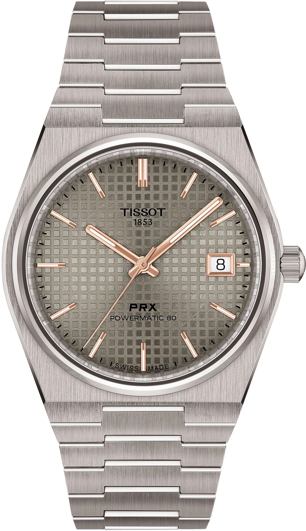 Tissot PRX 38mm T1378074406100 - Titanyum Otomatik Kol Saati (T137.807.44.061.00)