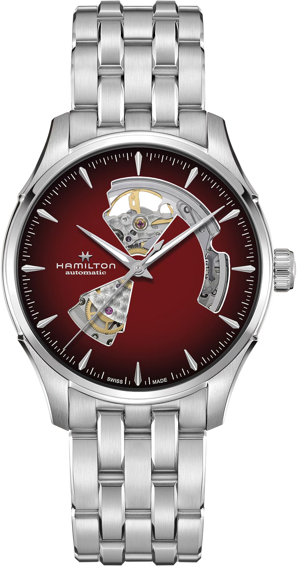Hamilton H32675170 Jazzmaster Open Heart Auto 40 mm Erkek Kol Saati