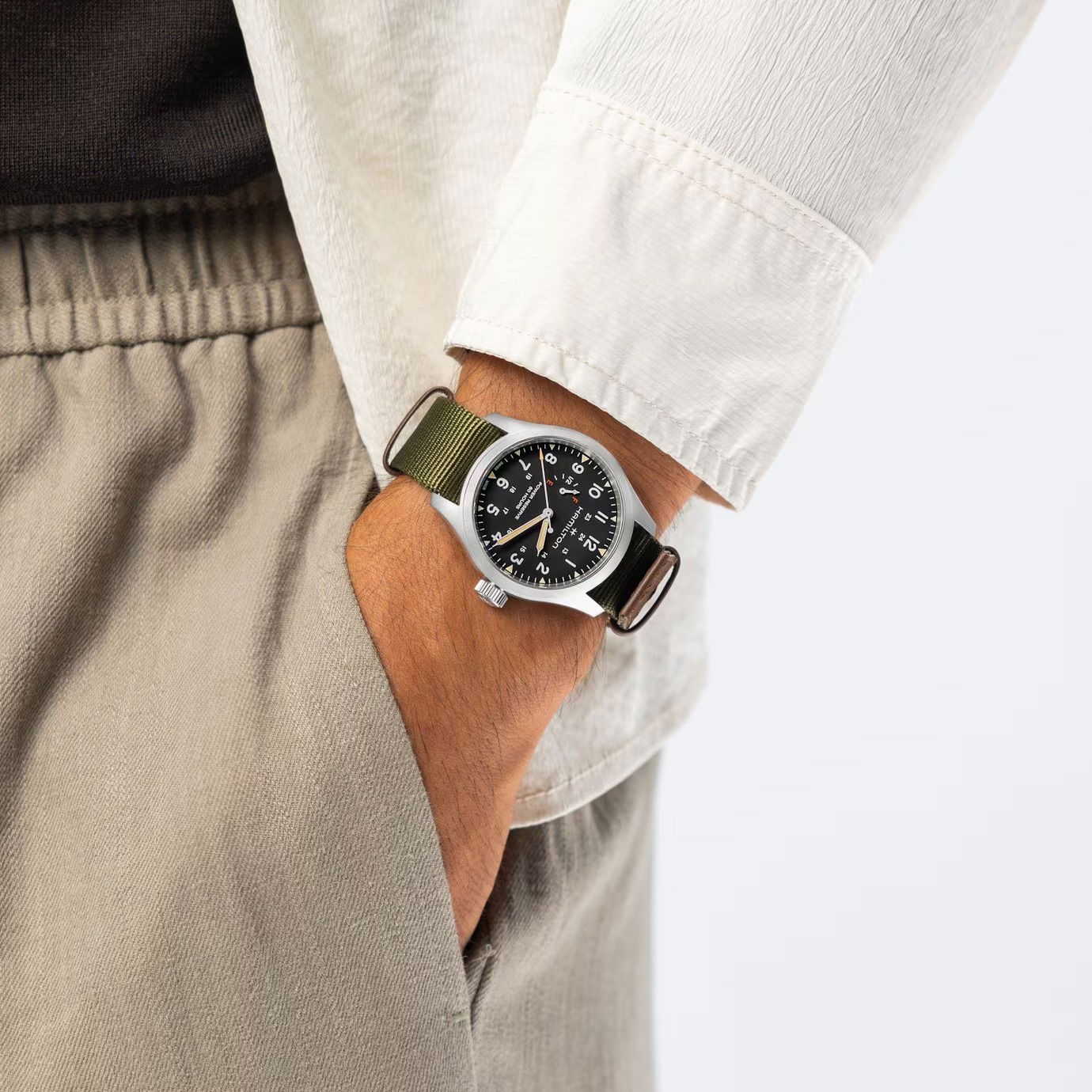 Hamilton H69509930 Khaki Field Mechanical Power Reserve 40 mm