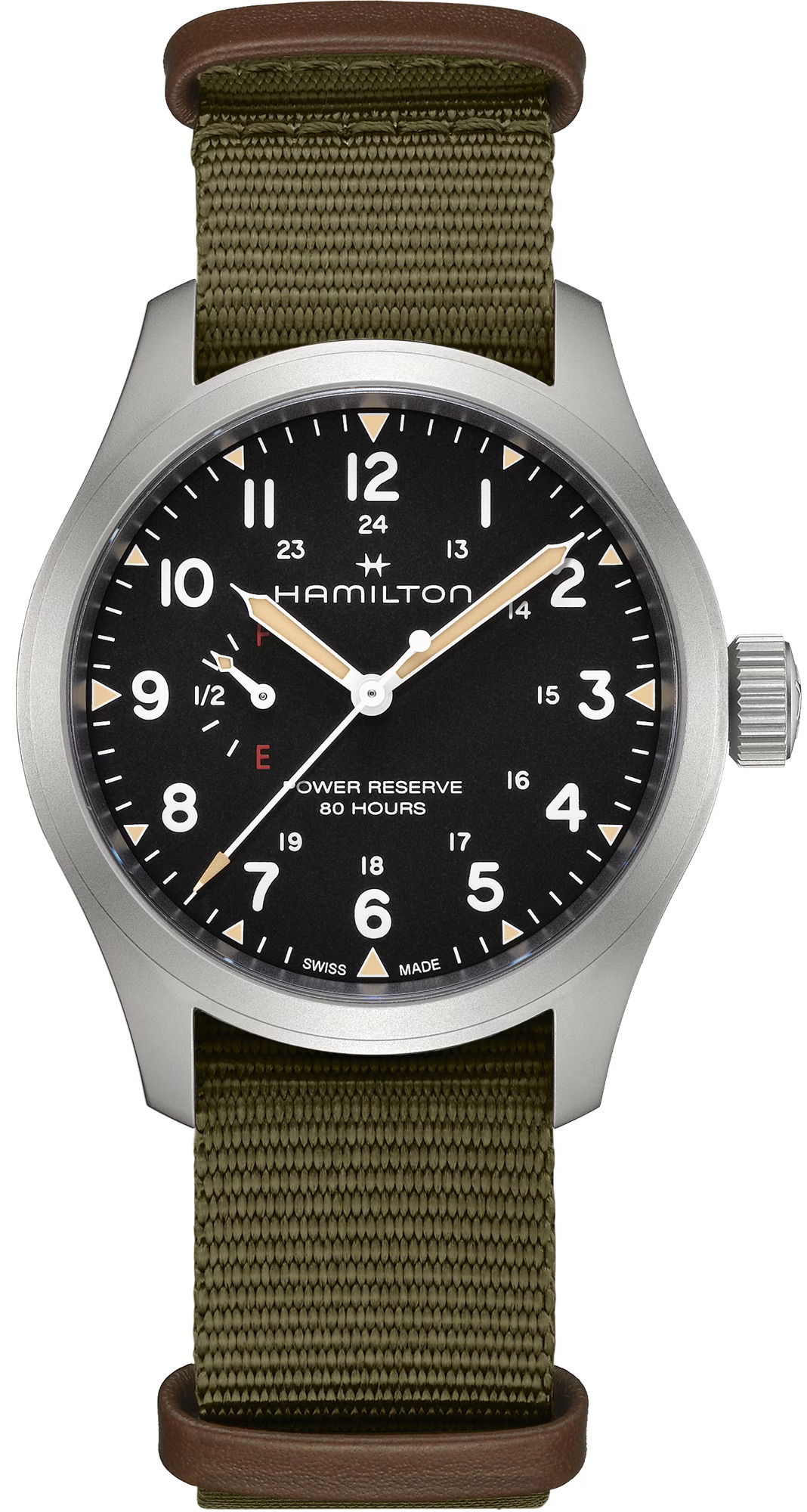 Hamilton H69509930 Khaki Field Mechanical Power Reserve 40 mm