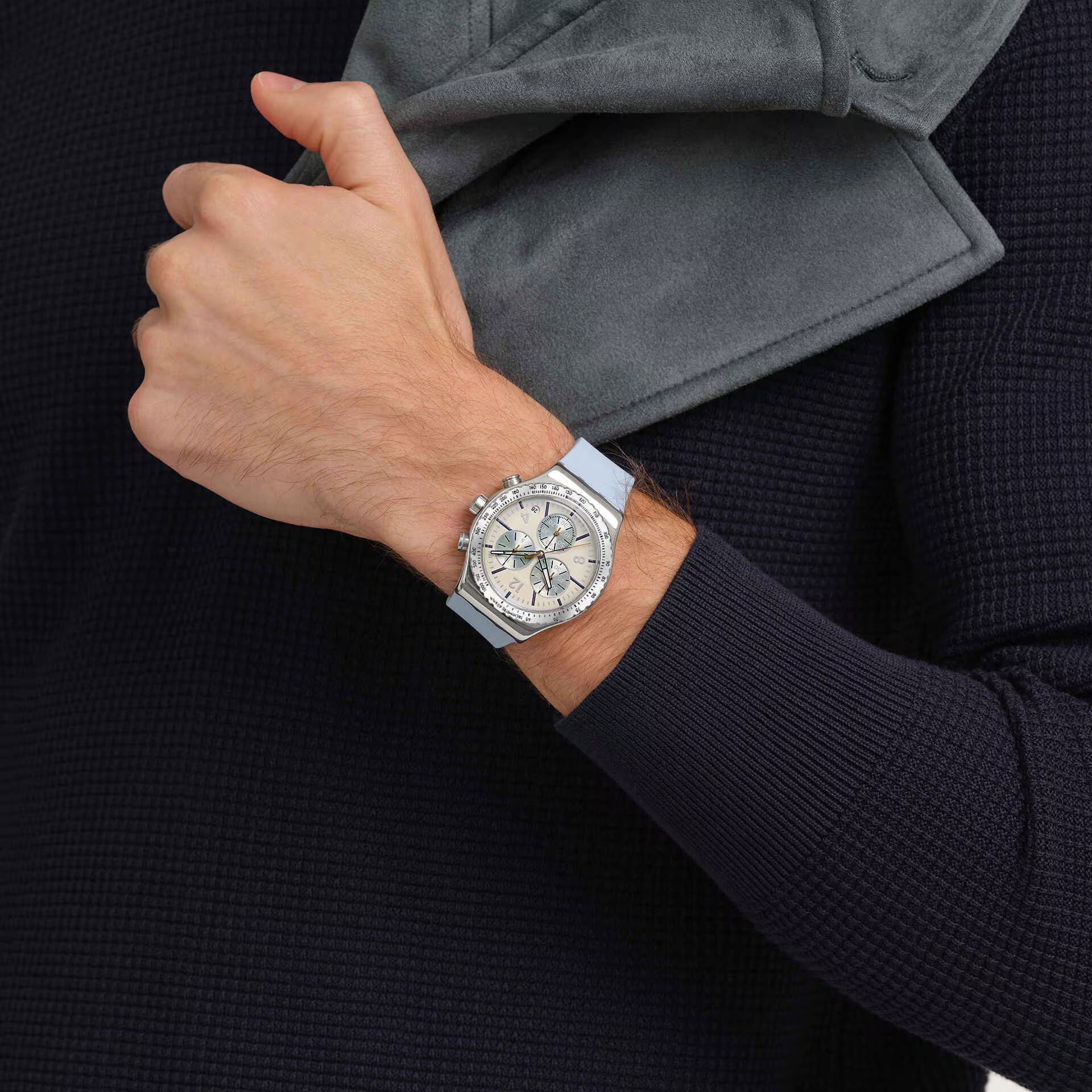 Swatch Yvs536 Blueshift Glow Erkek Kol Saati