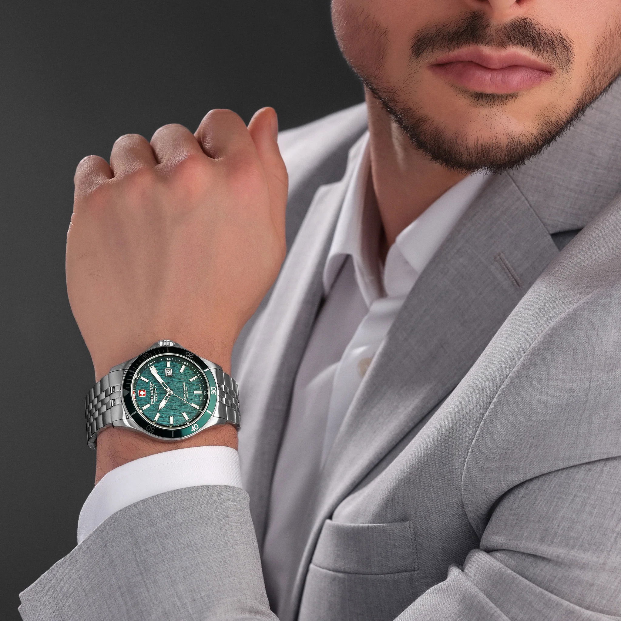 Swiss Military Smwgh0006704 Flagship Elements Earth Erkek Kol Saati