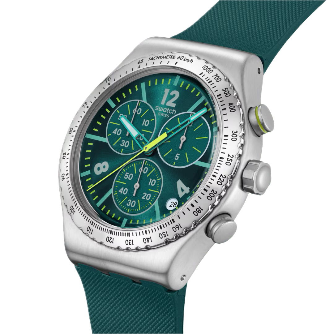 Swatch Yvs535 Greenshift Glow Kol Saati