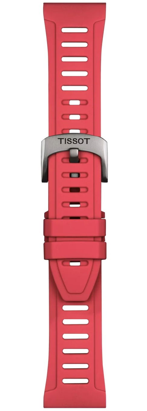 Tissot Orijinal (21 mm) Kırmızı Silikon Kayış T852049247
