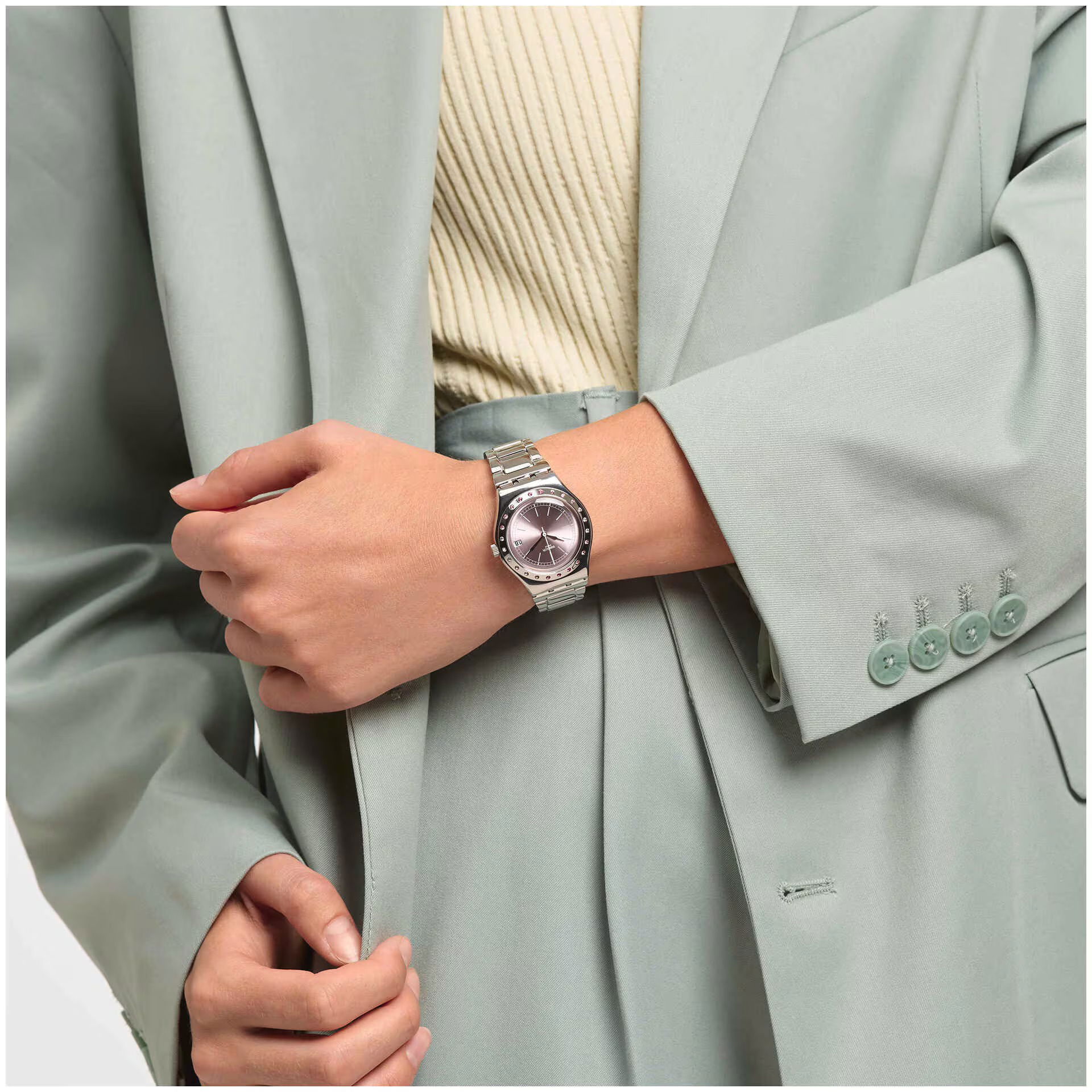 Swatch Yls455gc Pinkaround Kadın Kol Saati