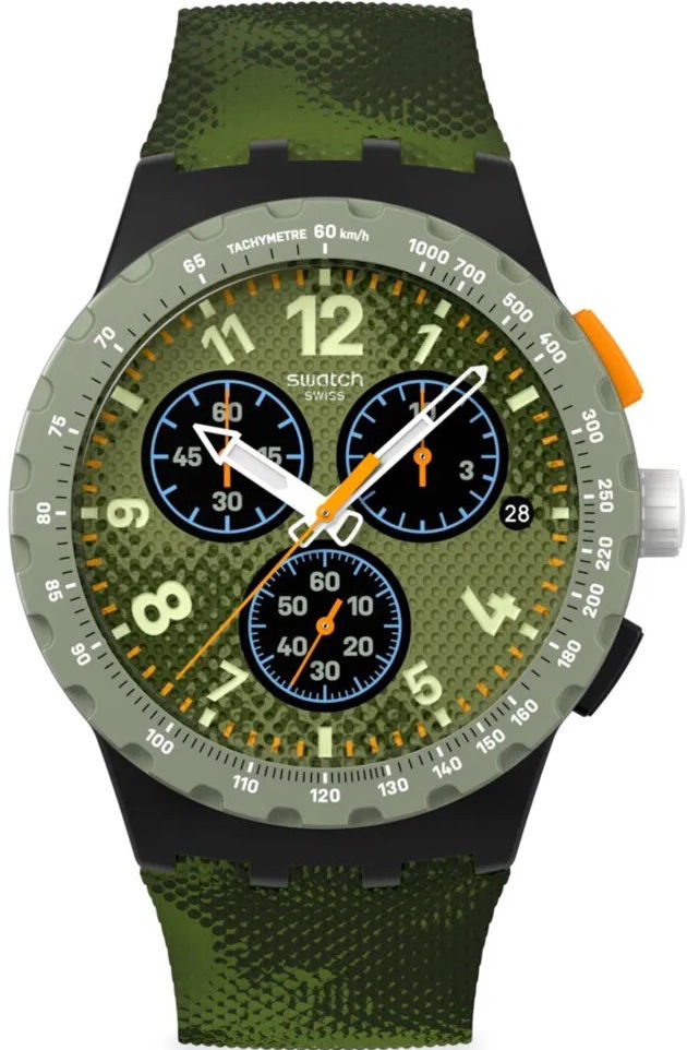 Swatch Susb423 Midday Camo Kronograf Erkek Kol Saati