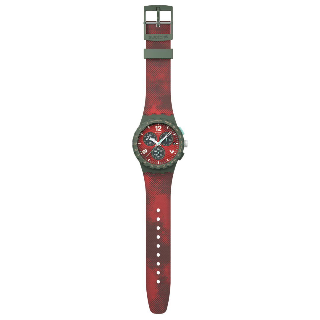 Swatch Susg410 Crimson Foliage Kronograf Kol Saati