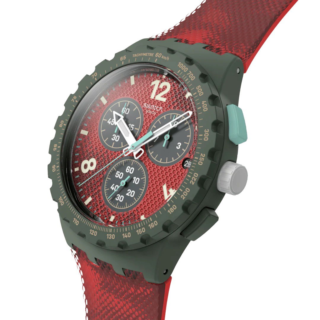 Swatch Susg410 Crimson Foliage Kronograf Kol Saati