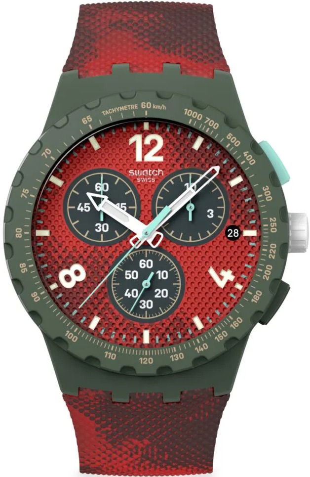 Swatch Susg410 Crimson Foliage Kronograf Kol Saati