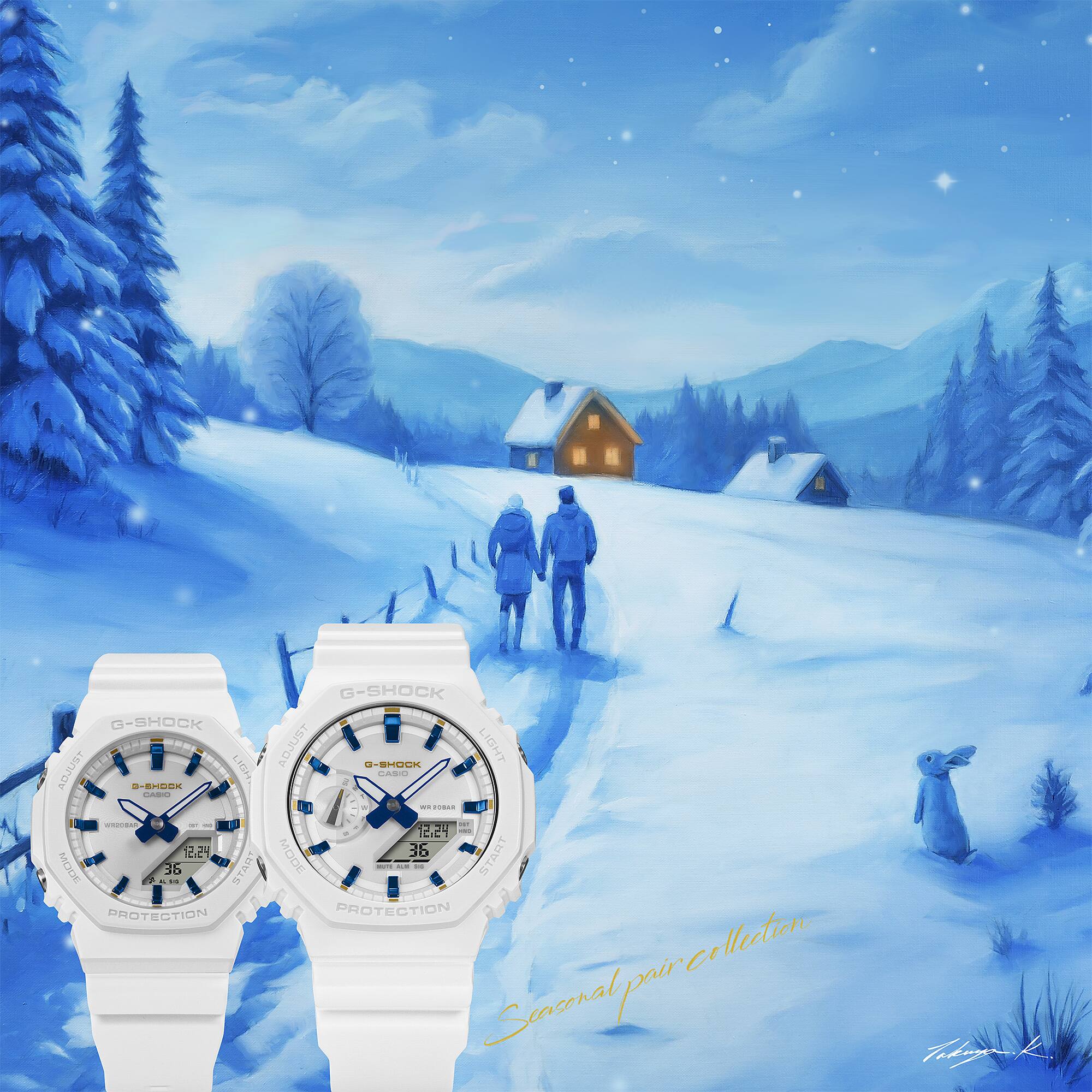 Casio Lov-25A-7Adr G-Shock Sevgililer Günü Özel Saat Seti