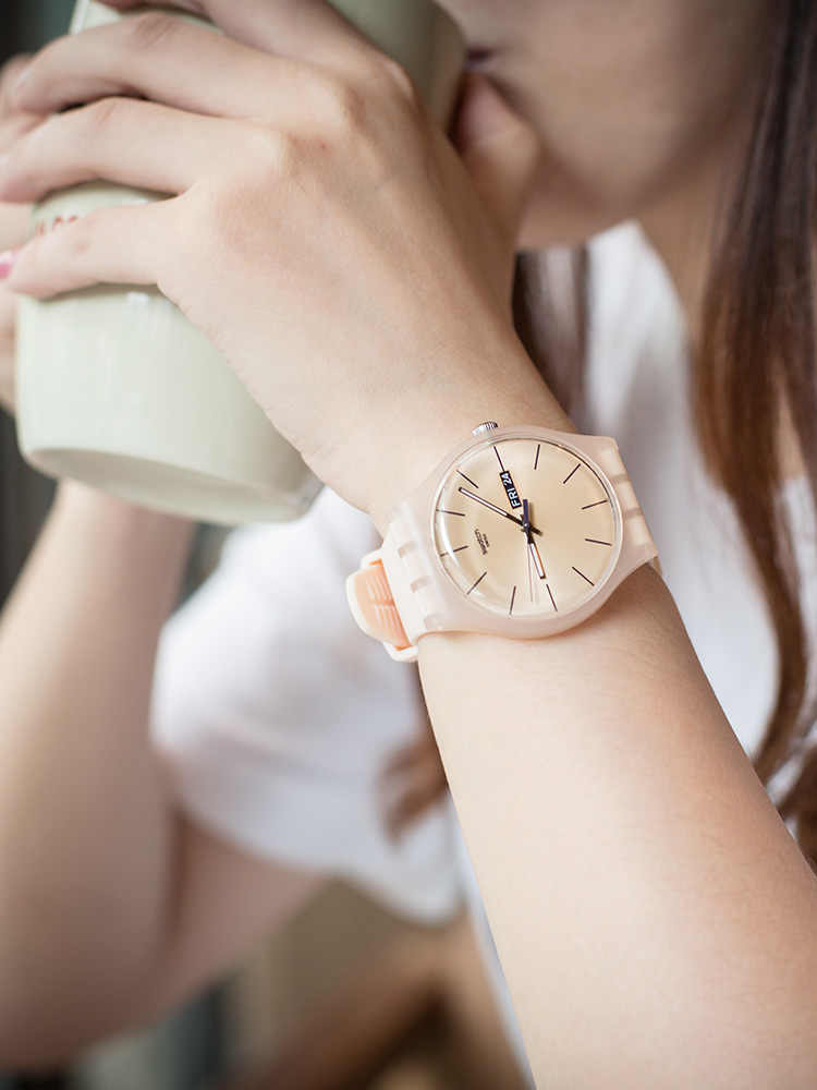 Swatch SUOT700 ROSE REBEL Bayan Saati