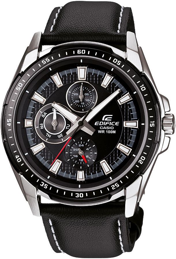 Casio Ef-336l-1a1v Edifice Erkek Deri Kayışlı Saat