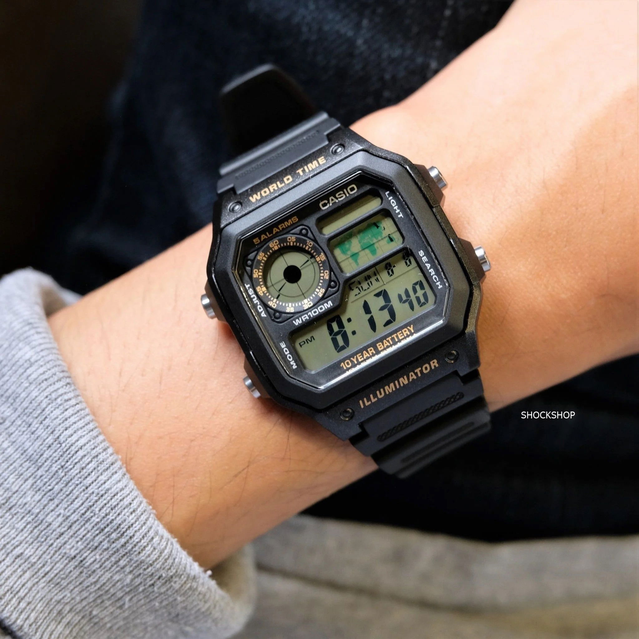 Casio Ae-1200wh-1bvdf Erkek Dijital Kol Saati