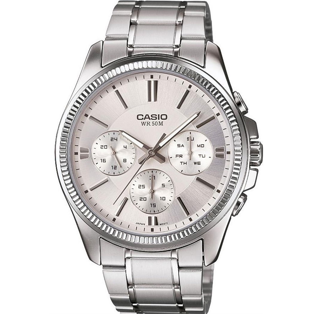 CASIO FILM WATCH ステンレス CASİO MTP-1375D-7AVDF Erkek Saati
