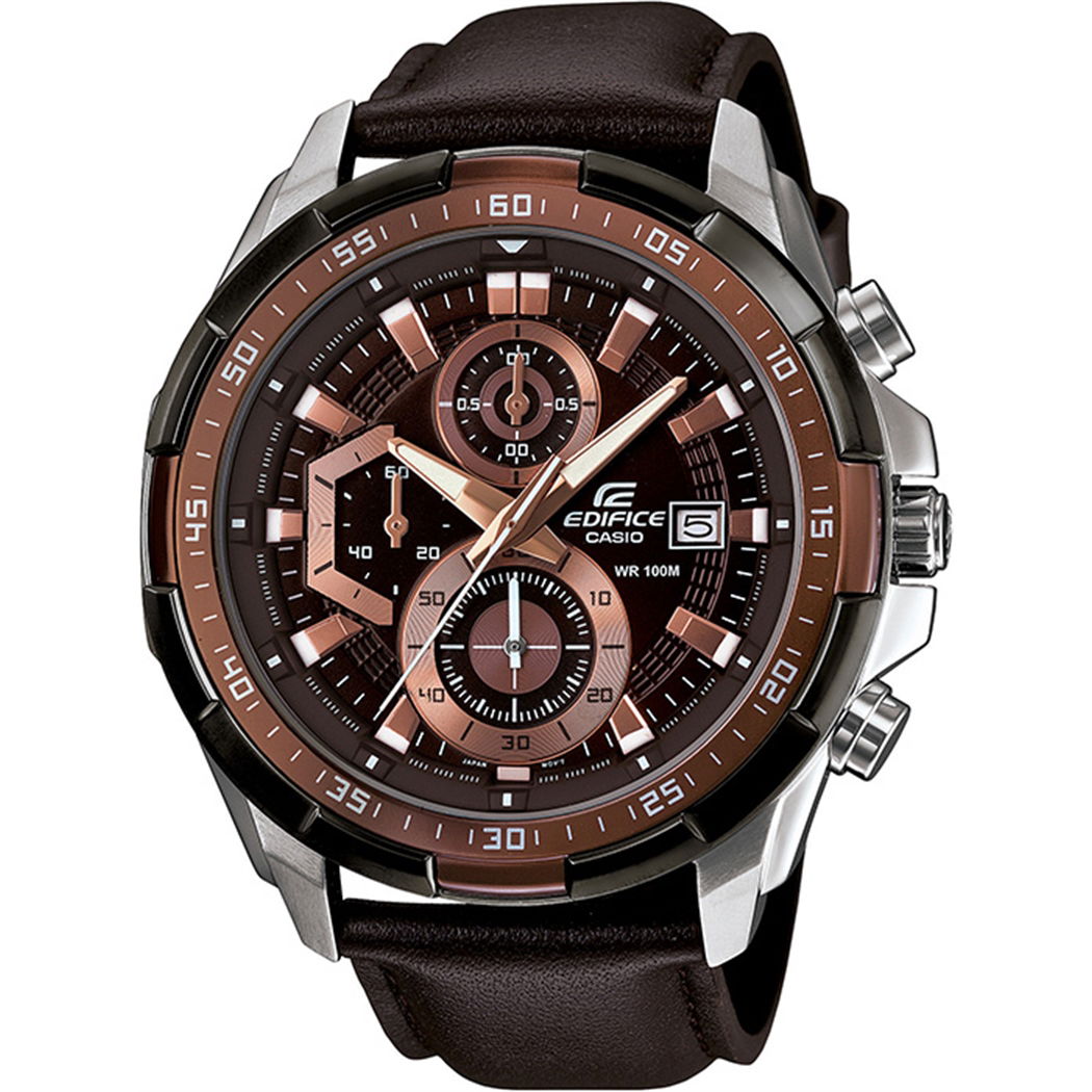 Casio Efr-539l-5avudf Edifice Erkek Deri Kayışlı Saat