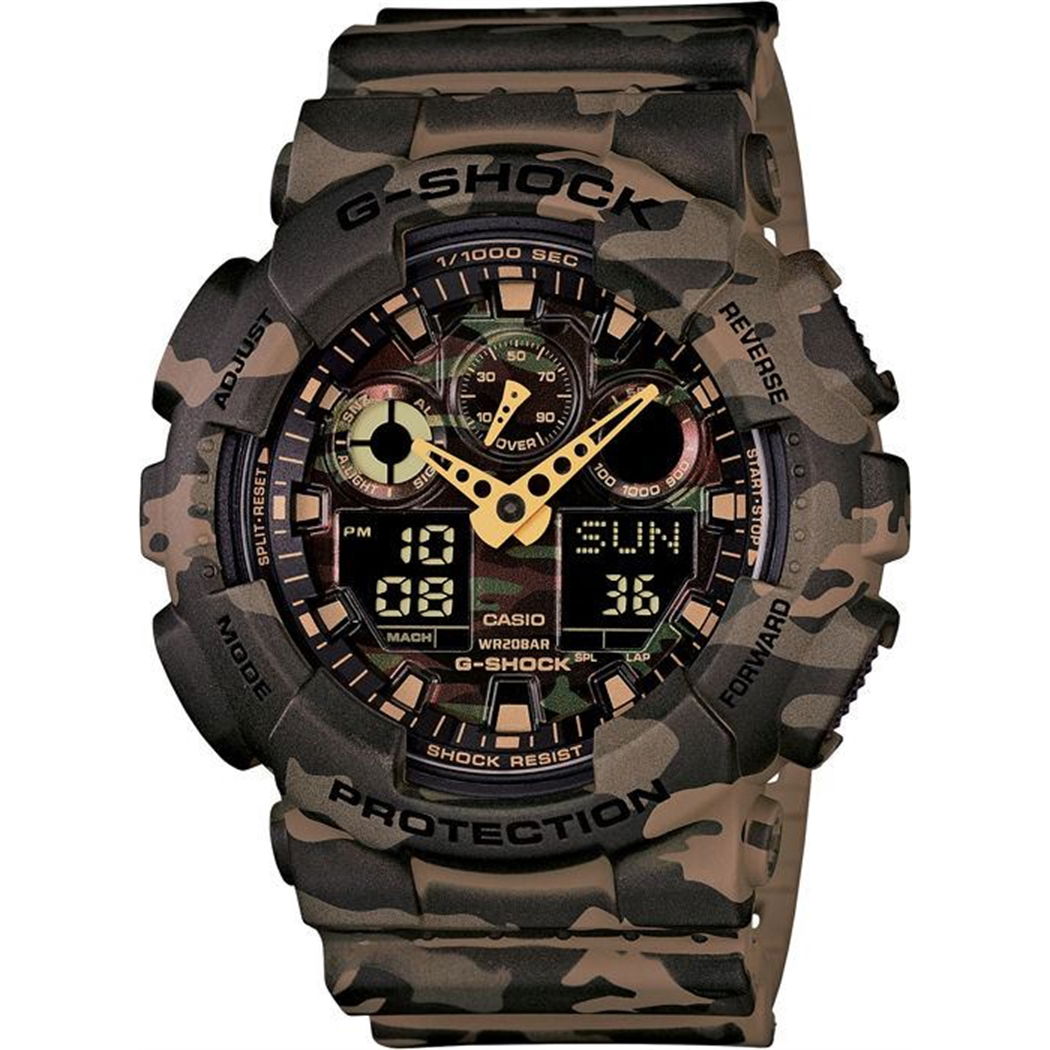 Casio Ga-100cm-5a G-Shock Kamuflaj Desenli