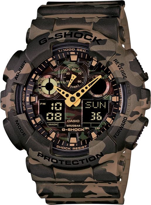 Casio Ga-100cm-5a G-Shock Kamuflaj Desenli