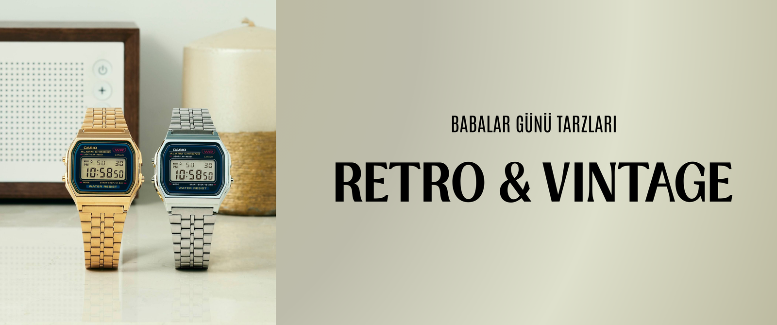 Babalar Günü Retro Vintage Saatler